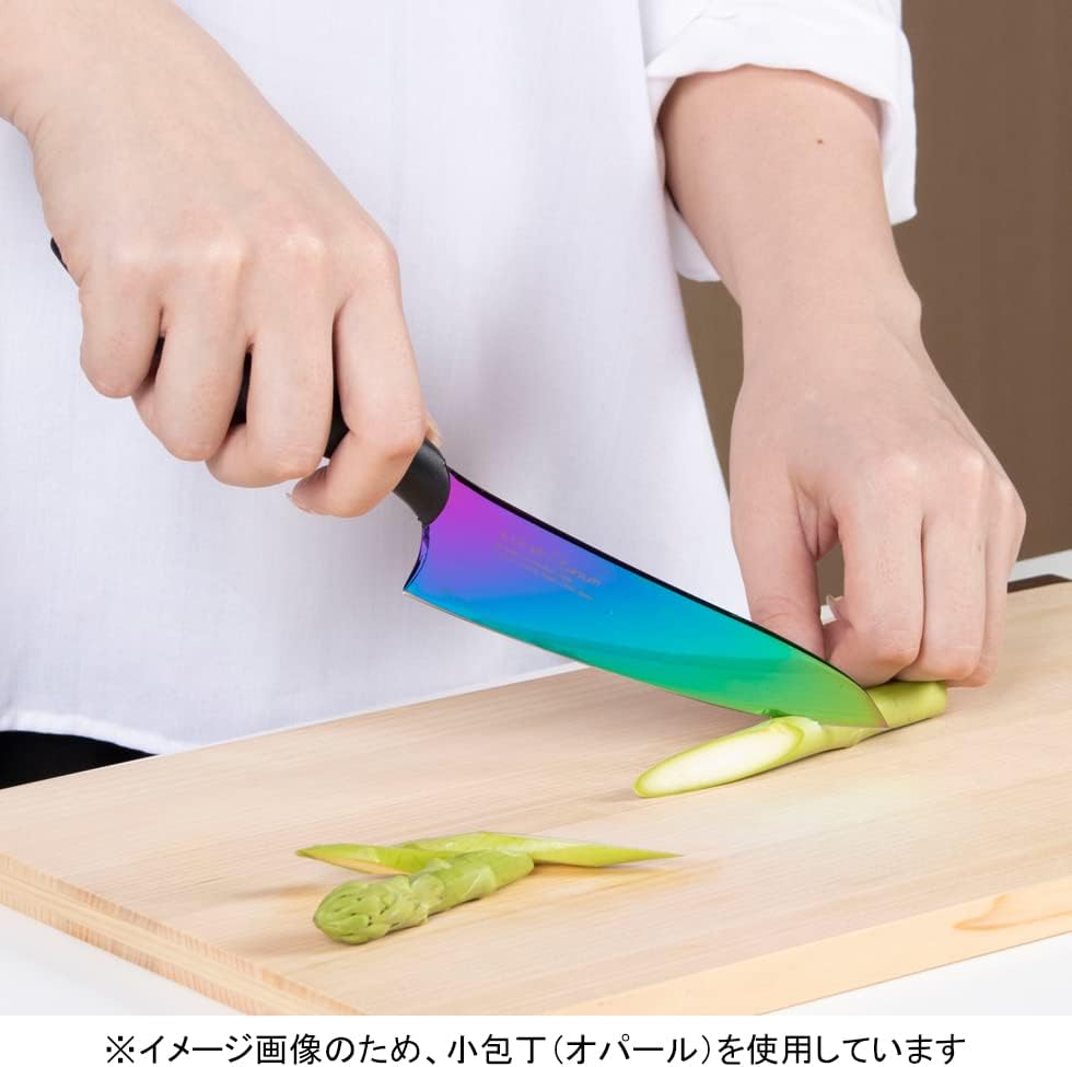 Sumikama Kasumi 22013/G Knife, Titanium Coated Small Knife, 5.1 inches (13 cm), Gold, Rust Resistant, Made in Japan, Seki City, Gifu Prefecture