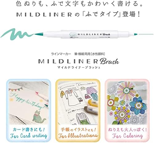 ZEBRA WFT8-5C-RC-N Highlighter, Mild Color, RC5 Colors