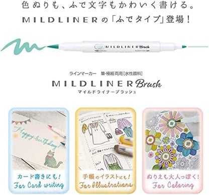 ZEBRA WFT8-5C-RC-N Highlighter, Mild Color, RC5 Colors