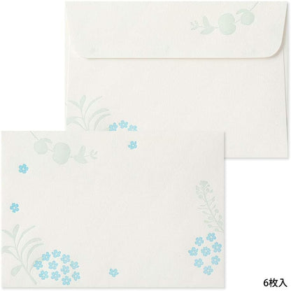 Midori Envelope Typography Scattered Floral Pattern 20560006
