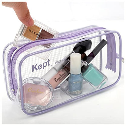 Kept Raymay Fujii KPF902W Pencil Case, Clear Pen Pouch, White