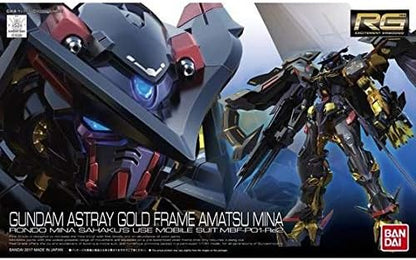 Bandai 5057591 Gundam Astray Gold Frame Amatu Mina Hg 1/144 Model Kit