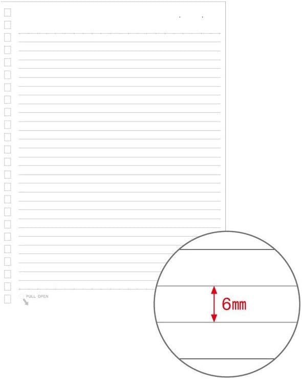 LIHIT LAB. Refillable Notebook (Journal), Lined Paper, 8.2 x 5.8 inches (N1650)