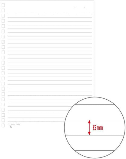 LIHIT LAB. Refillable Notebook (Journal), Lined Paper, 8.2 x 5.8 inches (N1650)