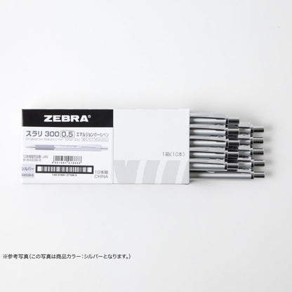 ZEBRA Ballpoint Pen Slurry 300 0.5 Blue Green 10 pcs B-BAS38-BG