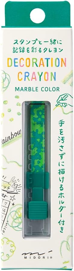 Midori 38112006 Crayon, Decorated Crayon, Rainbow