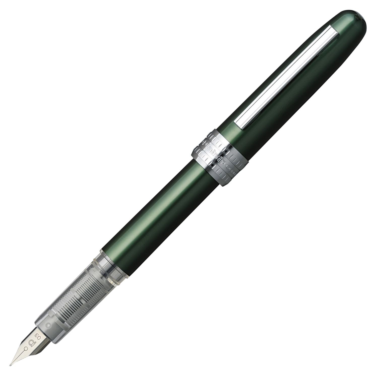 PLATINUM Fountain Pen, Plaisir Fine Nib, Green (PGB-1000-#41-F), main image