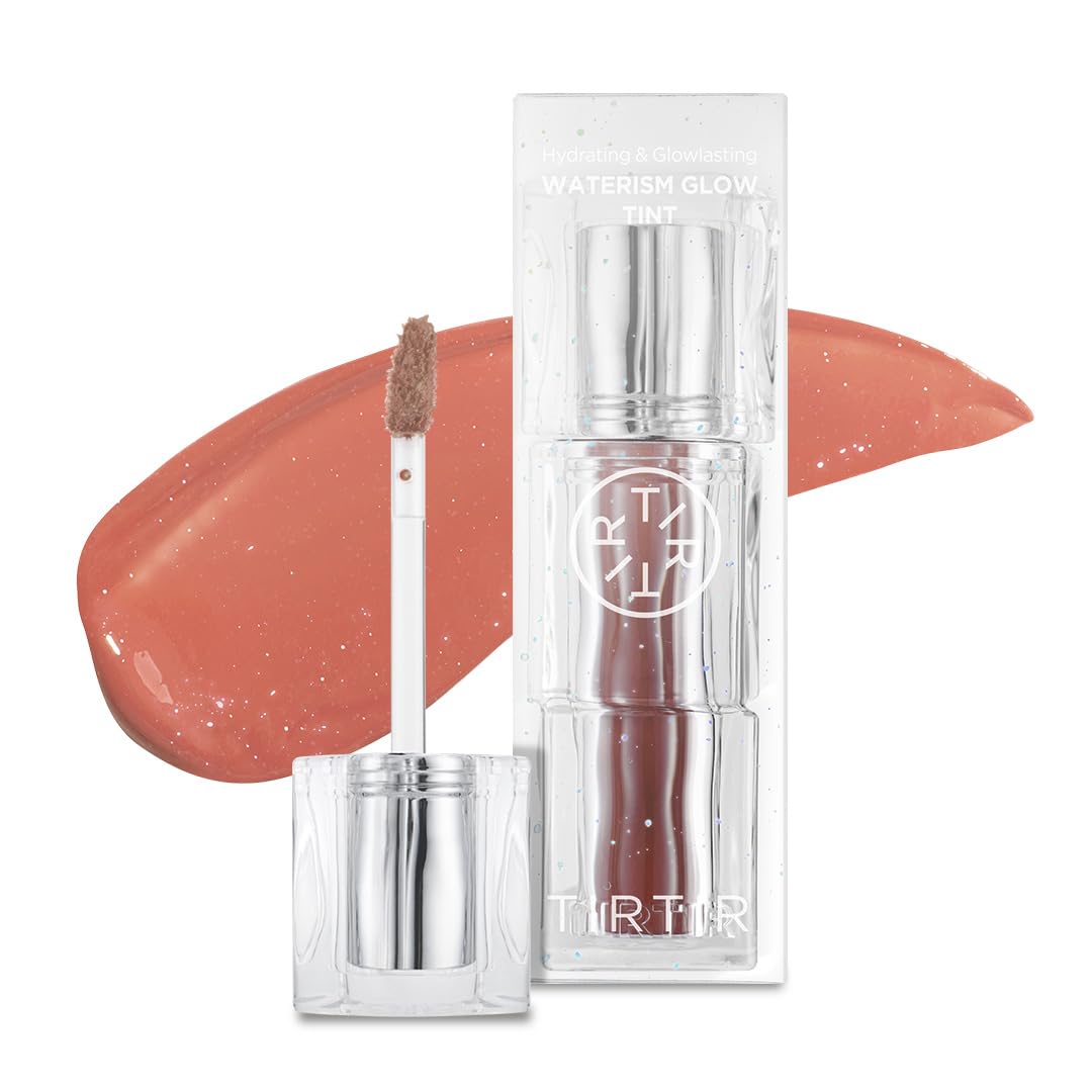 TIRTIR Waterism Tinted Lip Gloss #09 Salmon Syrup, 0.14 Fl Oz ??? Kiss Ready Lipgloss, 12H Long Lasting Non Sticky Natural Tinted Glow Korean Multiuse Cheek and Lip Tint for Women gift