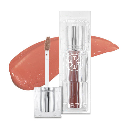 TIRTIR Waterism Tinted Lip Gloss #09 Salmon Syrup, 0.14 Fl Oz ??? Kiss Ready Lipgloss, 12H Long Lasting Non Sticky Natural Tinted Glow Korean Multiuse Cheek and Lip Tint for Women gift