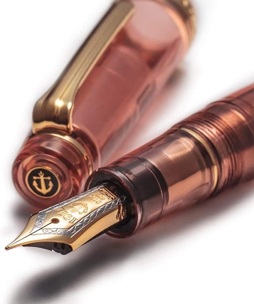 WANCHER Exclusive Sailor Original Professional Gear Hawaiian Ripe 21K Gold Fountain Pen [One-char Special Production] (F, Fine) design details