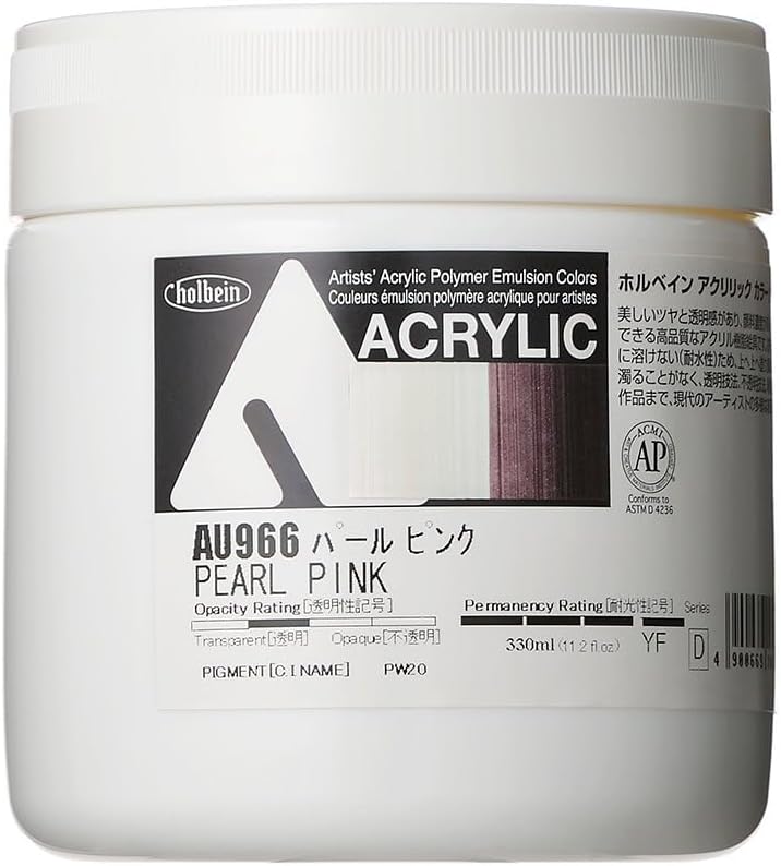 Holbein Acrylic Color [Heavy Body] AU966 330ml Pearl Pink 16966