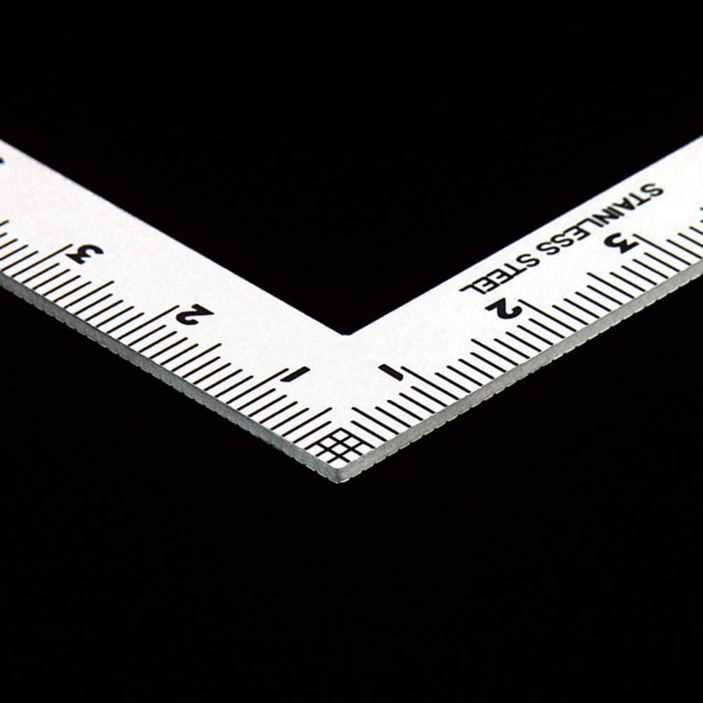 Shinwa Sokutei 12101 Curb Scale, Small, Three-Dimensional Stainless Steel, 3.9 x 2.0 inches (10 x 5 cm), Front and Back Equal