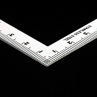 Shinwa Sokutei 12101 Curb Scale, Small, Three-Dimensional Stainless Steel, 3.9 x 2.0 inches (10 x 5 cm), Front and Back Equal