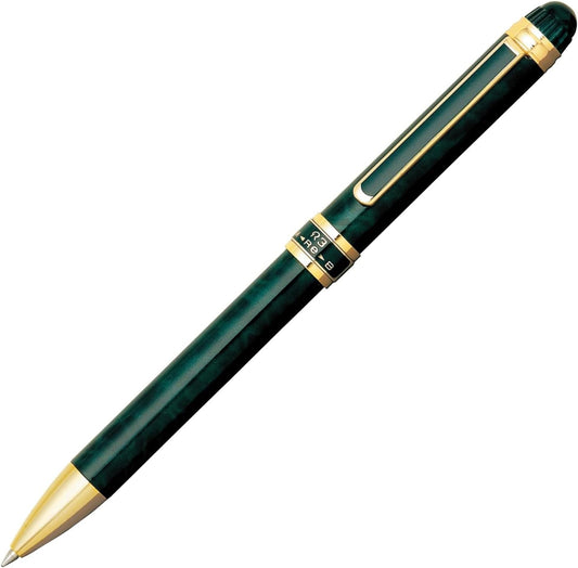 Platinum MWB-3000RN#41 Multi-Function Fountain Pen Double 3 Action Green Marble, main image