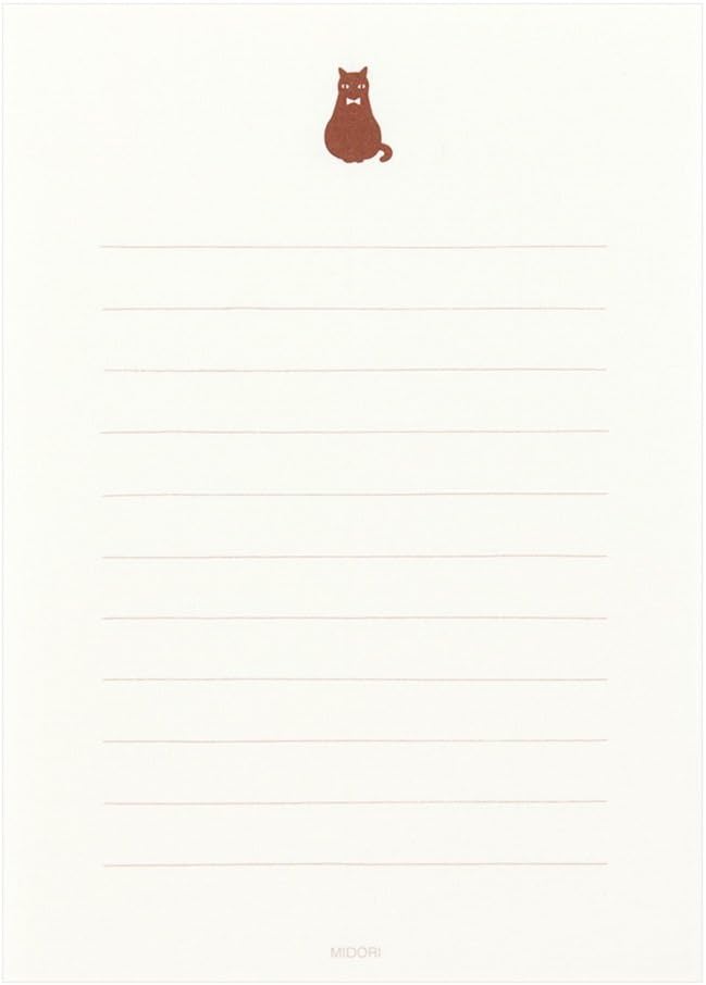 Midori Cat Letter Writing Set