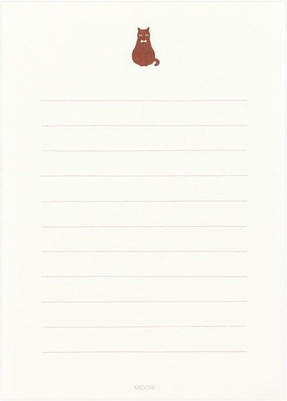 Midori Cat Letter Writing Set