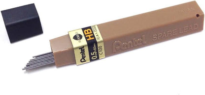 Pentel High Polymer C100-HBD Mechanical Pencil Refills, Set of 10