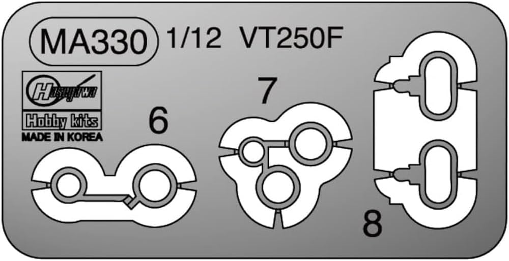 Hasegawa 21750 1/12 Photoetched Parts Honda VT250F Model Kit, Multi-Colour