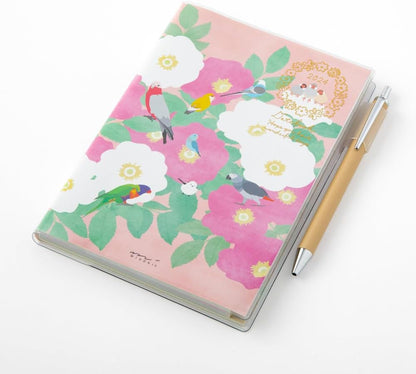 Midori Pocket Diary 22256006 Weekly Planner, 2024, B6, Cat Pattern, Starts January 2024 (Tri-print)