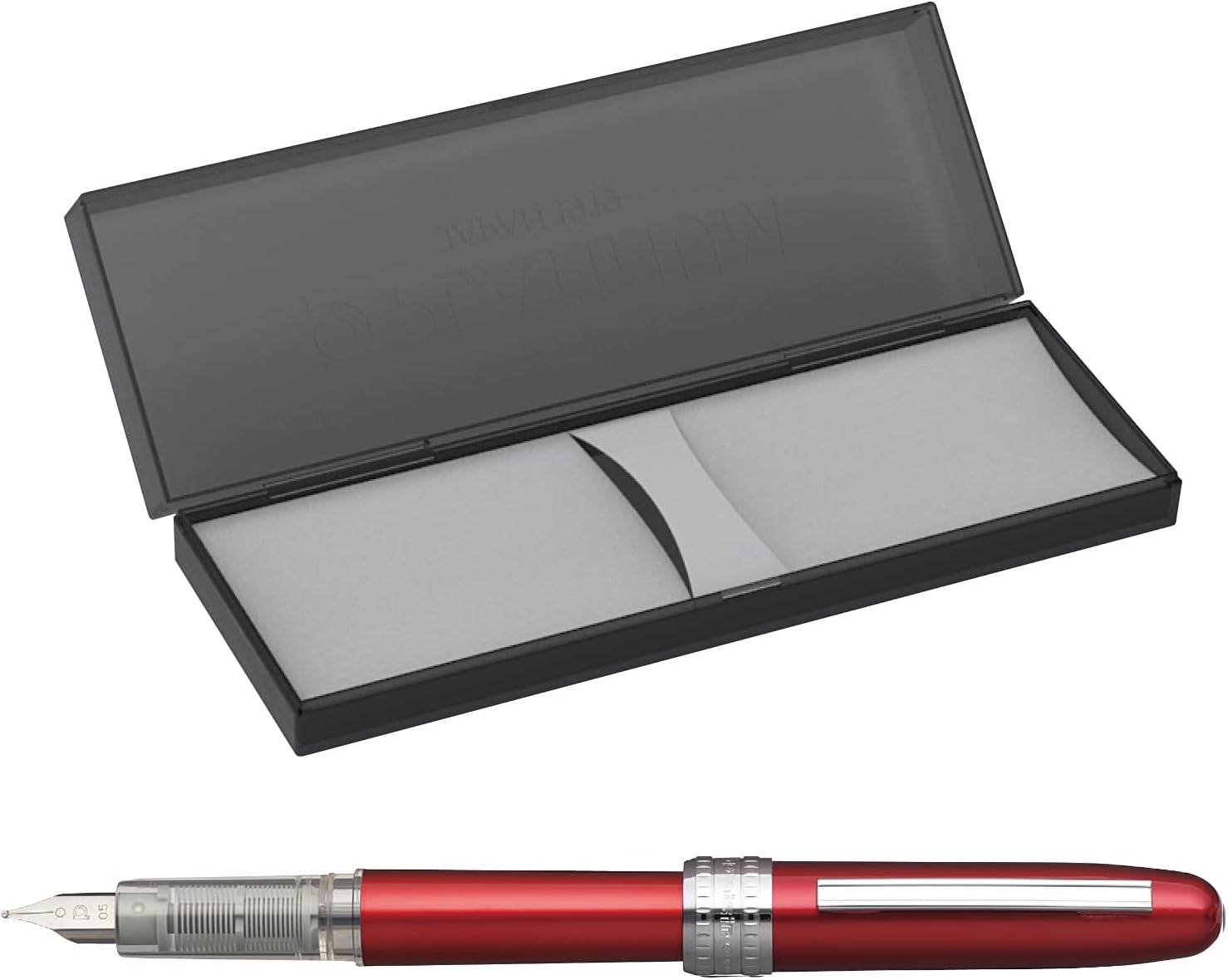 PLATINUM Fountain Pen, Plaisir Fine Nib, Red (PGB-1000-#70-F), detail image