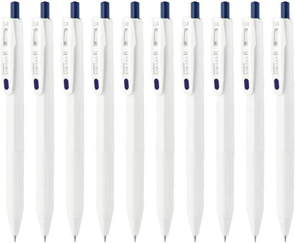 ZEBRA Sarasa R B-JJS29-R1-FB Gel Ballpoint Pen, 0.02 inches (0.4 mm), Blue Black, 10 Pieces