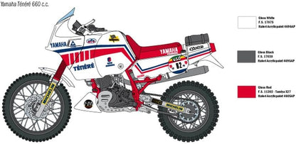 IT4642 1/9 Yamaha Tenerie 1986 Paris Dakar Rally Lally Japanese Instruction Manual Included Plastic Model