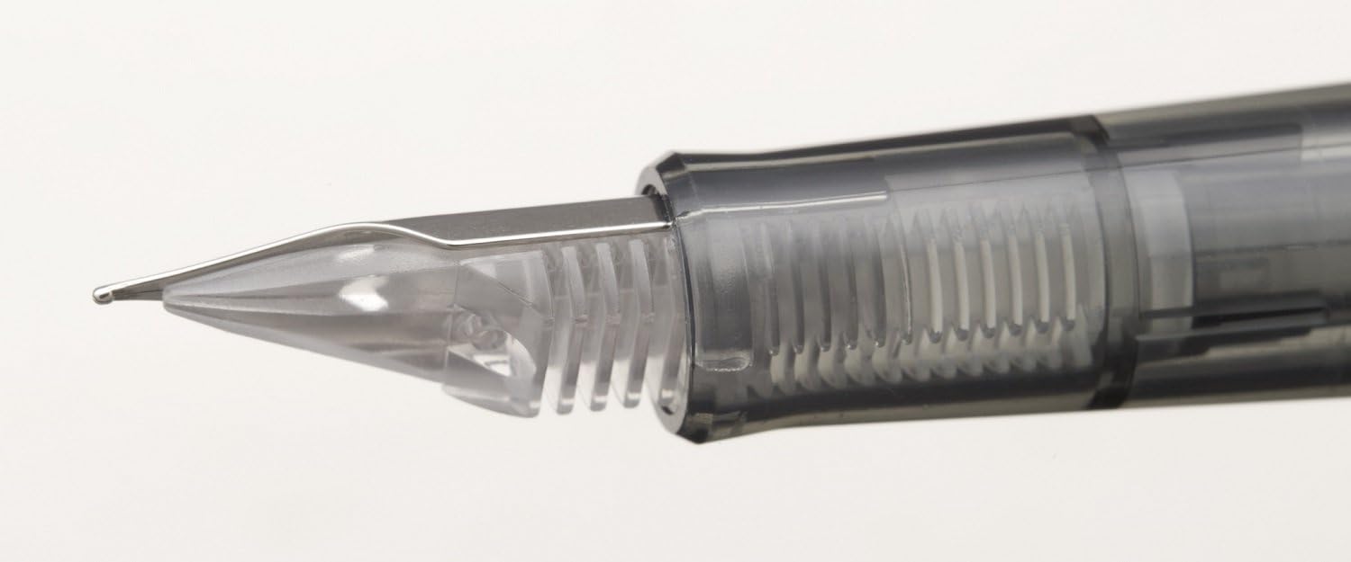Sailor HighAce Neo Clear Beginners Fountain Pen, Steel Nib, Fine, Black Body (11-0119-220), detail image