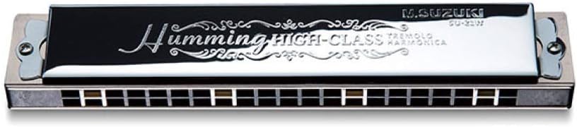 SUZUKI SU-21W B Humming High-class 21 Holes Tremolo Harmonica