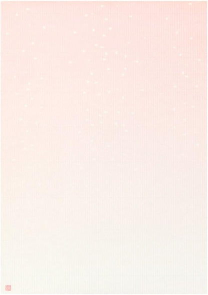 Dust pattern of the green stationery volume Japanese paper flower (japan import)