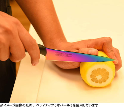 Kasumi Titanium Coated KTB4 4 3/4 Inch Utility Knife Kitcen Cutlery, 4 3/4", Multicolor