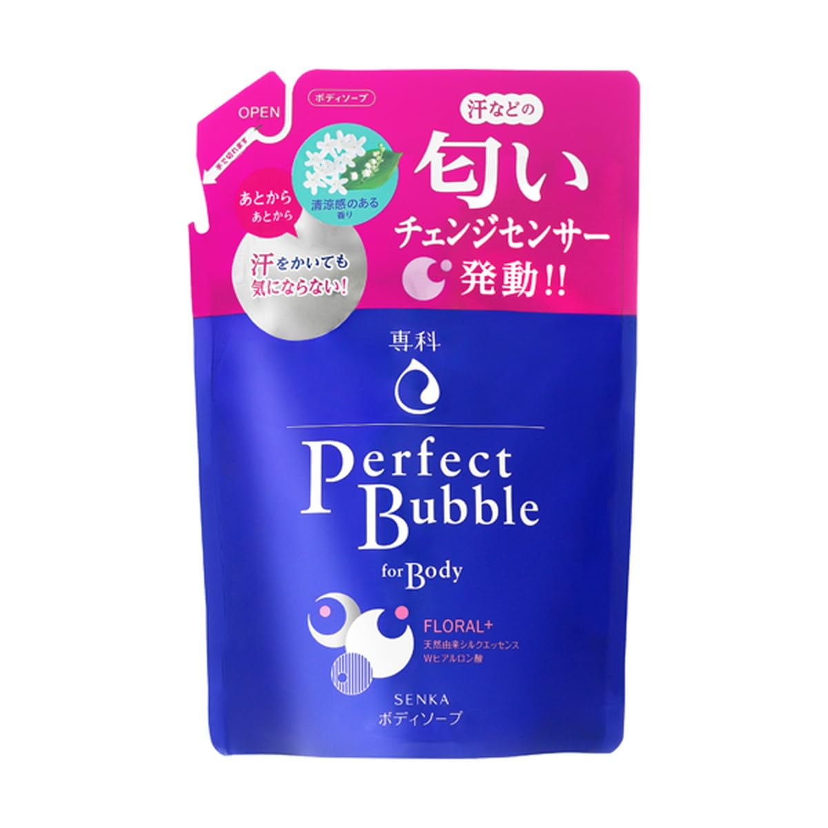 Senka Perfect Bubble for Body Refill 350ml x 48 pack