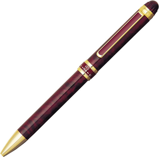 Platinum MWB-3000RN#70 Double 3 Action Multi-Function Fountain Pen Red Marble, main image