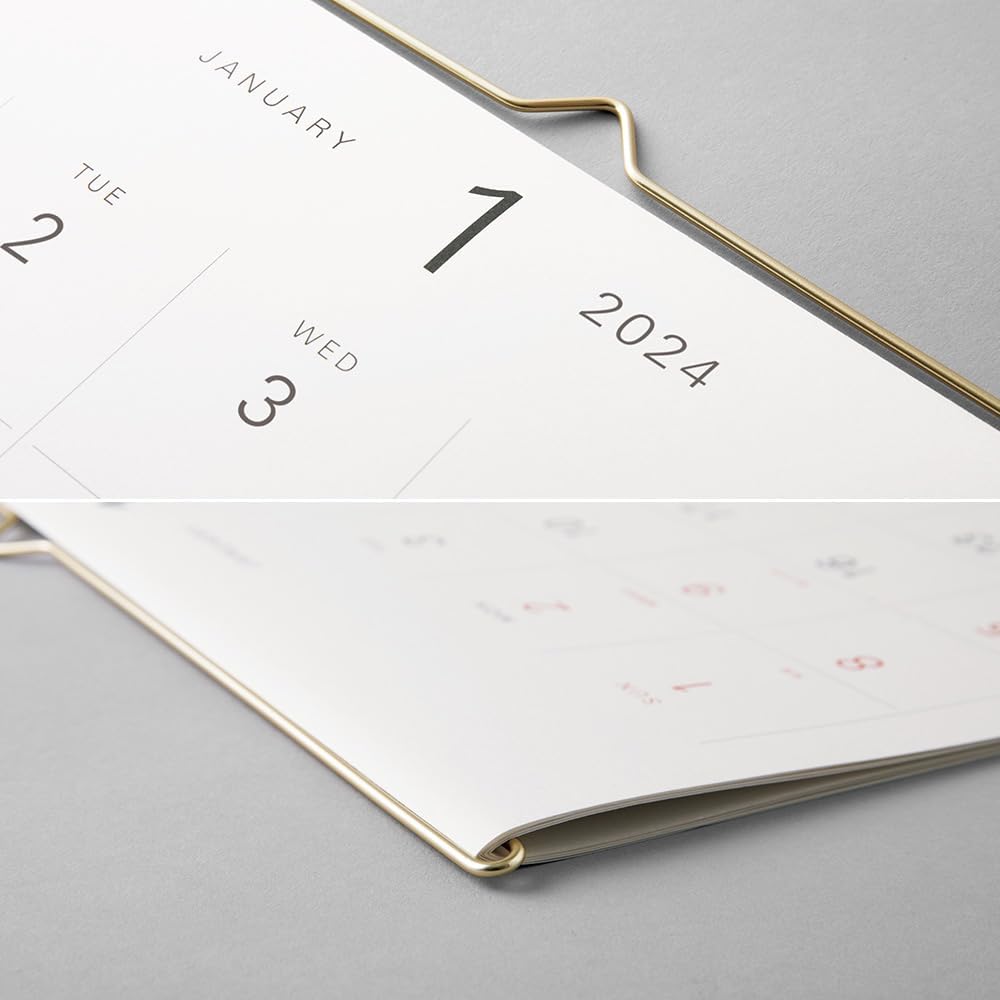 Midori 31293006 2024 Wall Calendar, White (white)