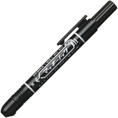 Ten black ZEBRA permanent marker McKee knock fine print