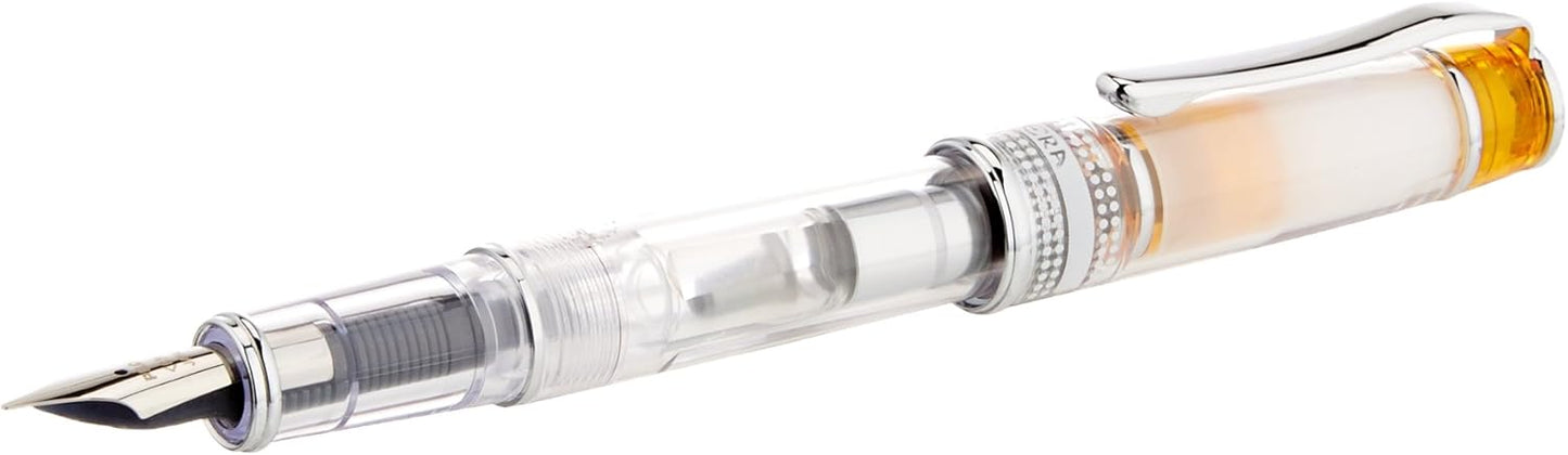 PILOT Prera Iro-Ai Calligraphy-Nib Transparent Orange Body Fountain Pen (FPRN-350R-TOCM), main image