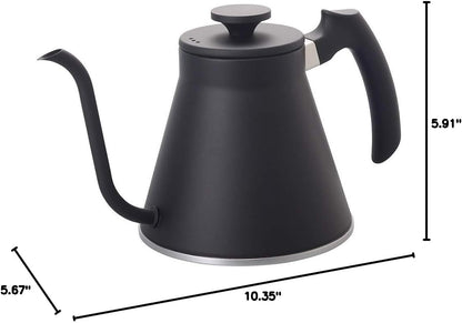 Hario V60 "Fit" Gooseneck Drip Kettle, 1200ml, Matte Black