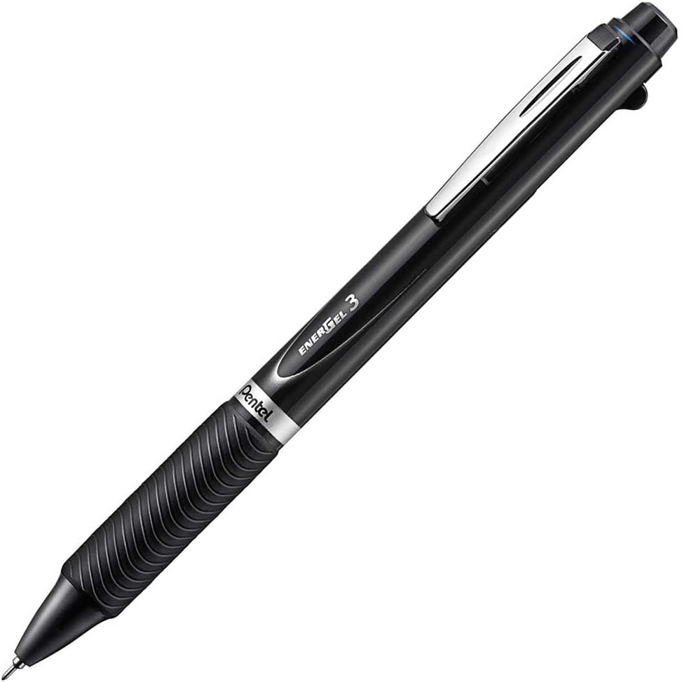Pentel Multi-Color Gel Ballpoint Pen, Black/Red/Blue (XBLC35A)