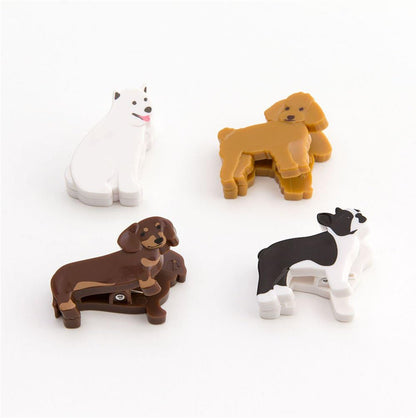 Midori Magnet Clip, 4 Pieces, Dogs (43323006)