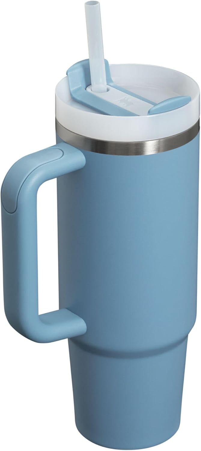 Stanley Quencher H2.0 Tumbler with Handle and Straw 30 oz | Flowstate 3-Position Lid | Cup Holder Compatible for Travel | Insulated Stainless Steel Cup | BPA-Free | Indigo