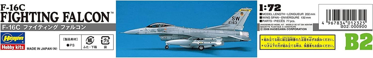 Hasegawa 1:72 Scale F-16C Fighting Falcon Model Kit