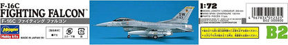 Hasegawa 1:72 Scale F-16C Fighting Falcon Model Kit