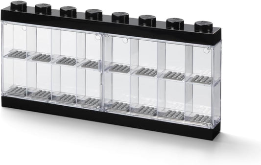 Lego Minifigure Display Case 16 Black, Large