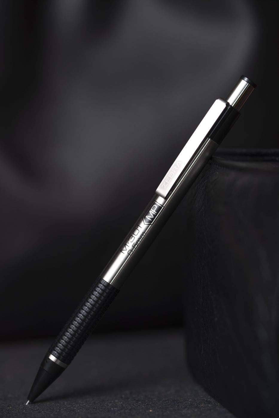 ZEBRA M-301 Stainless Steel Mechanical Pencils, Fine Point, 2-Pack, Model Number: 54012