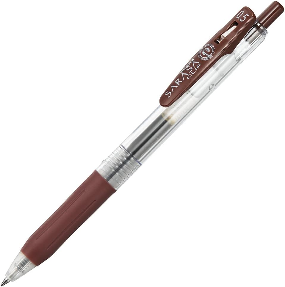 ZEBRA Gel Ballpoint Pen SARASA Clip 0.5mm [Brown] (Japan Import)