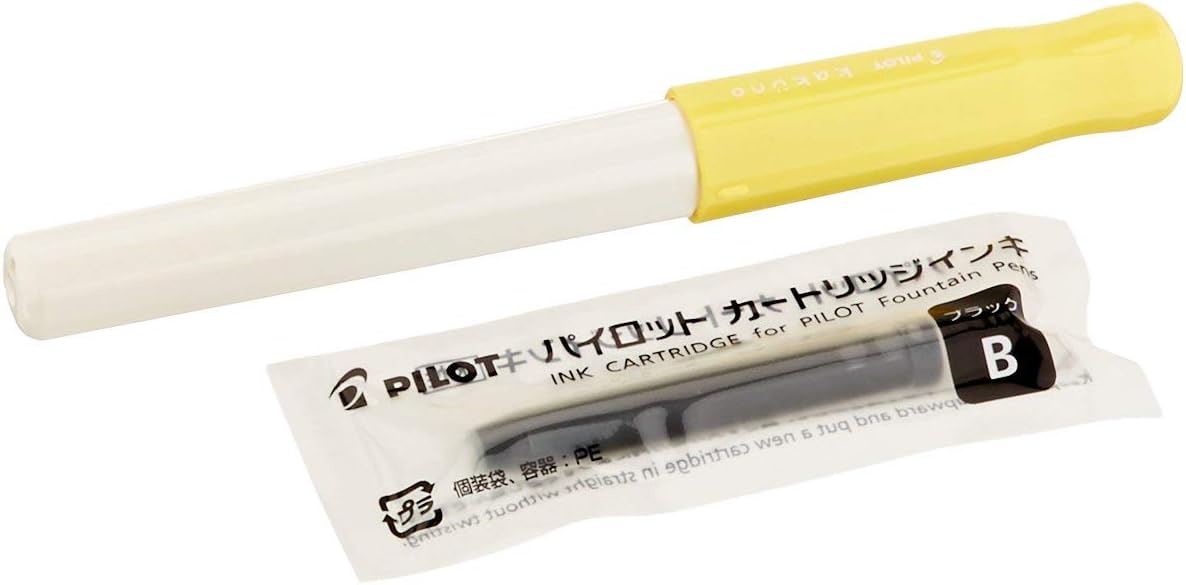 PILOT fountain pen Sumino soft yellow EF (extremely fine character), detail image