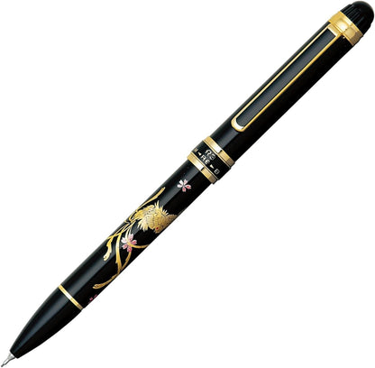 PLATINUM MWB-5000RM#17 Multi-functional Fountain Pen, Double 3 Action, Modern Makie, Phoenix