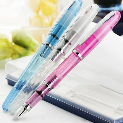 PLATINUM Fountain Pen Balance Crystal Blue Fine Point PGB-3000A#58-2