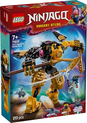 LEGO NINJAGO Arin’s Spinjitzu Battle Mech Toy Set 71839 Building Blocks Toys for 7+ Gift for Boys and Girls