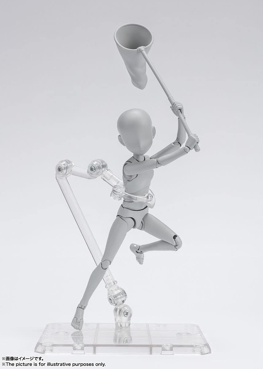 TAMASHII NATIONS - Body Kun Ken Sugimori Edition DX Set (Gray Color Version), Bandai Spirits S.H.Figuarts Action Figure