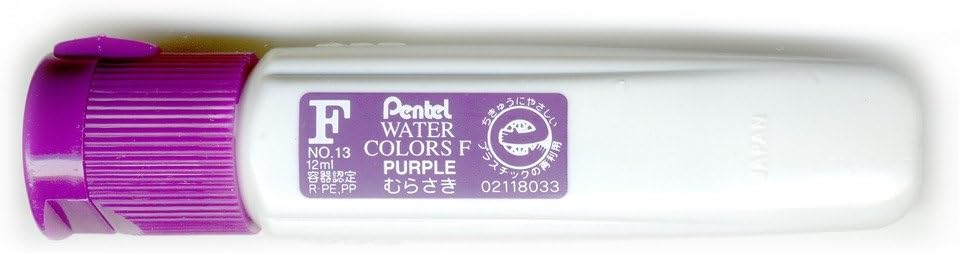Pentel Efu Watercolor Paints WFCT13, Set of 5, Murasaki